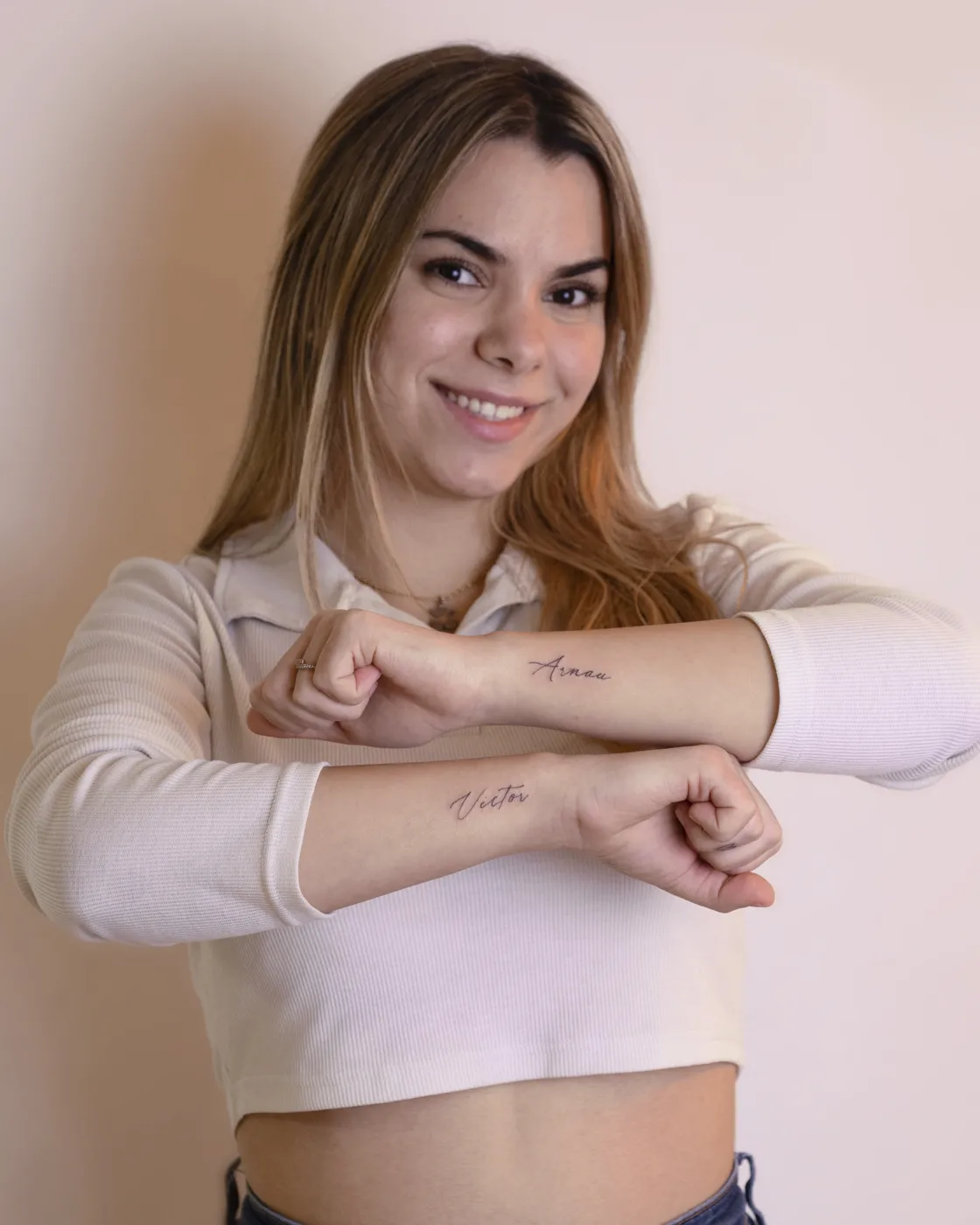 Tatuaje fine line en Motink Pallejà
